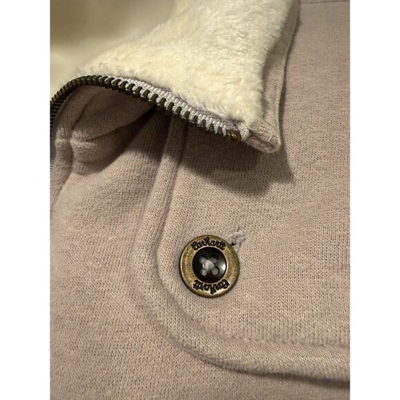 Carhartt For Women Jacket XS Beige Sherpa Collar Y2K Vintage Workwear - Picture 13 of 14